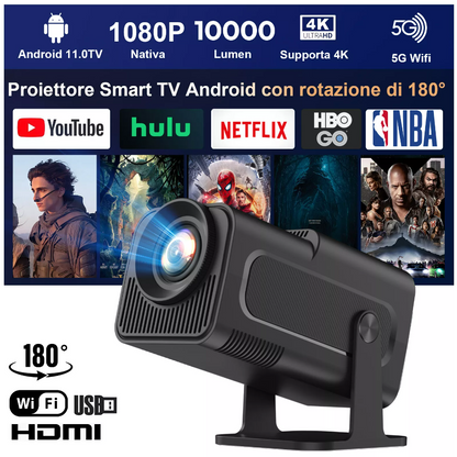 NUOVO PROIETTORE ANDROID 4K WIFI6